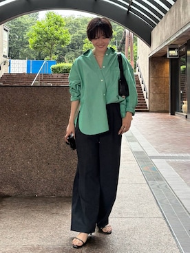 「アイテム（パンツ）」を使った、namikaさん（レディース・158cm・30代）の夏コーディネート