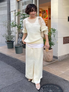 「アイテム（タンクトップ）」を使った、namikaさん（レディース・158cm・30代）の秋コーディネート
