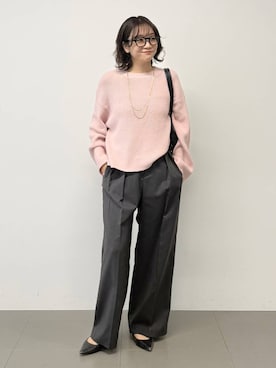 namikaさん（レディース・158cm）の冬コーディネート