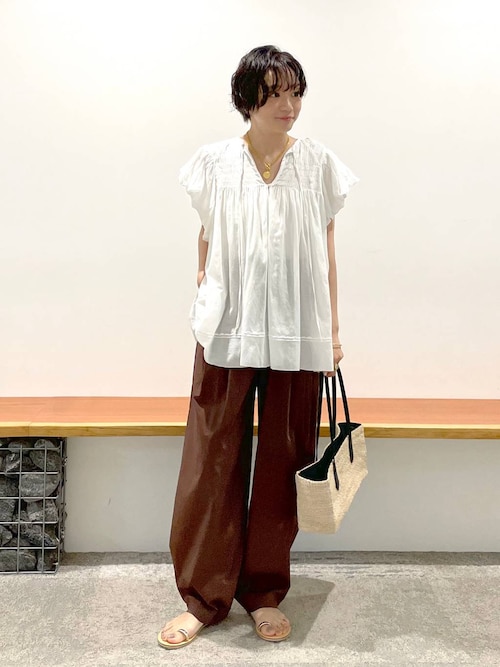 セール】フレンチスリーブタックプルオーバー（Tシャツ