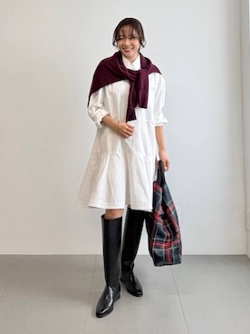 「NOMADIS（ノマディス）のアイテム」を使った、namikaさん（レディース・158cm）の秋コーディネート