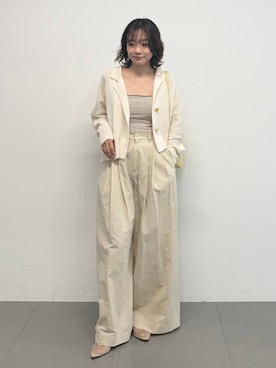 「ADD CULUMN（アドカラム）のアイテム」を使った、namikaさん（レディース・158cm）の春コーディネート