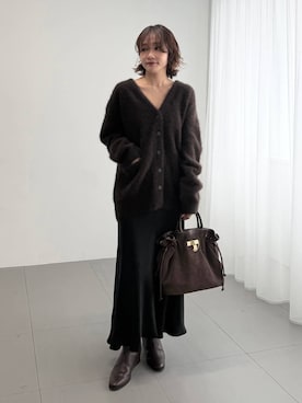 「アイテム（スカート）」を使った、namikaさん（レディース・158cm・30代）の冬コーディネート