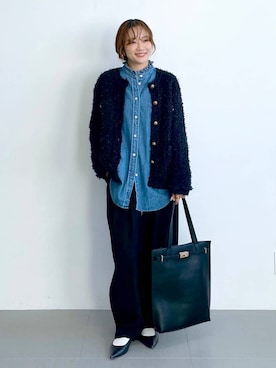 namikaさん（レディース・158cm）の冬コーディネート