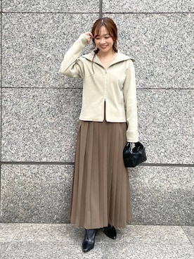 「アイテム（ブルゾン）」を使った、namikaさん（レディース・158cm・30代）の秋コーディネート