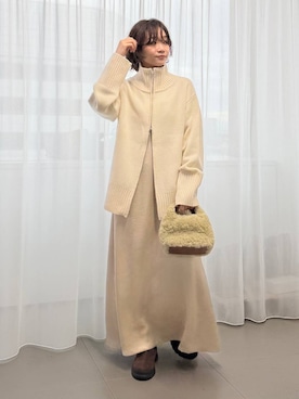 「アイテム（ワンピース/ドレス）」を使った、namikaさん（レディース・158cm・30代）の冬コーディネート