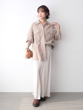 「MOHI（モヒ）のアイテム（ブーツ）」を使った、namikaさん（レディース・158cm）の秋コーディネート