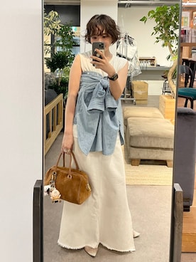 「アイテム（スカート）」を使った、namikaさん（レディース・158cm・30代）の夏コーディネート