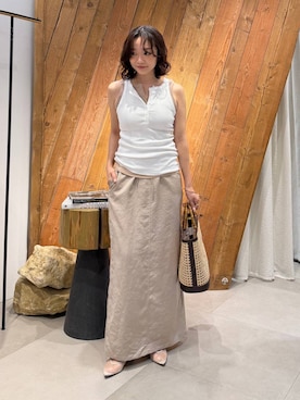 「CORSO ROMA，9（コルソローマ）のアイテム」を使った、namikaさん（レディース・158cm）の春コーディネート