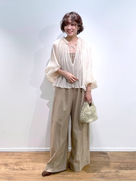 「アイテム（つなぎ/オールインワン）」を使った、namikaさん（レディース・158cm・30代）の秋コーディネート