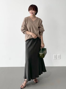 「アイテム（スウェット）」を使った、namikaさん（レディース・158cm・30代）の秋コーディネート