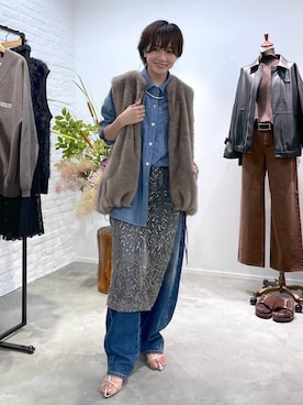 「アイテム（スカート）」を使った、namikaさん（レディース・158cm・30代）の夏コーディネート
