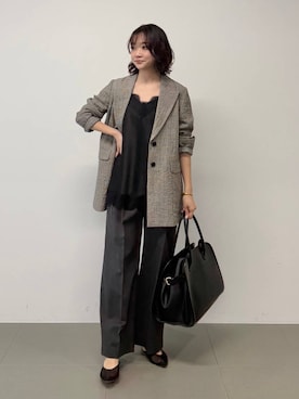 「AULENTTI（オウレンティ）のアイテム」を使った、namikaさん（レディース・158cm）の春コーディネート