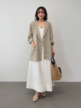 「beej（ビージ）のアイテム（バッグ）」を使った、namikaさん（レディース・158cm）の夏コーディネート