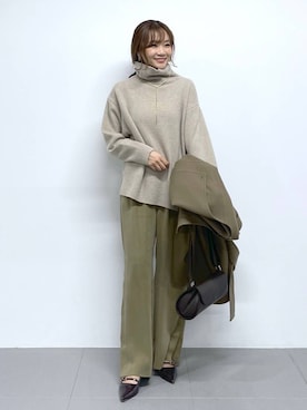 「アイテム（アクセサリー）」を使った、namikaさん（レディース・158cm・30代）の秋コーディネート