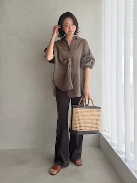 namikaさん（レディース・158cm）の春コーディネート