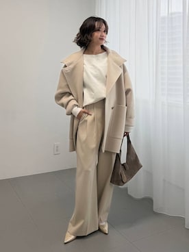 namikaさん（レディース・158cm）の冬コーディネート