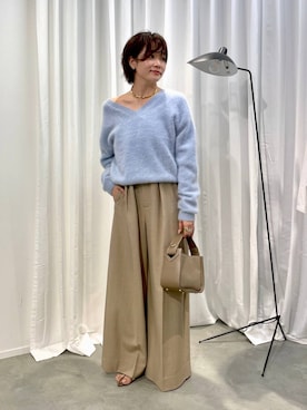 「アイテム（つなぎ/オールインワン）」を使った、namikaさん（レディース・158cm）の秋コーディネート