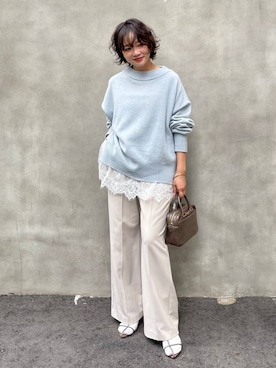 「アイテム（キャミソール）」を使った、namikaさん（レディース・158cm・30代）の秋コーディネート