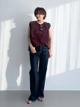 「アイテム（ベスト）」を使った、namikaさん（レディース・158cm・30代）の夏コーディネート