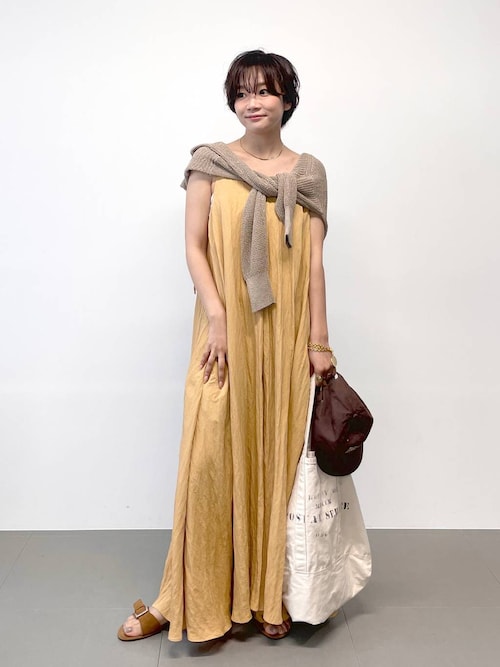 【美品】  BABYLONE / バビロン | 2023AW | アルパカ混 シャギークルーネックカーディガン | F | チャコール | レディース ペーパーショートカーディガン（カーディガン/ボレロ
