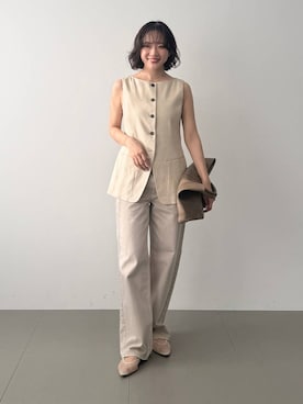 「CORSO ROMA，9（コルソローマ）のアイテム」を使った、namikaさん（レディース・158cm）の春コーディネート