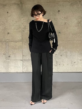 「メガネ」｜namikaさん（レディース・158cm）の秋コーディネート