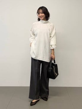「AULENTTI（オウレンティ）のアイテム」を使った、namikaさん（レディース・158cm）の春コーディネート