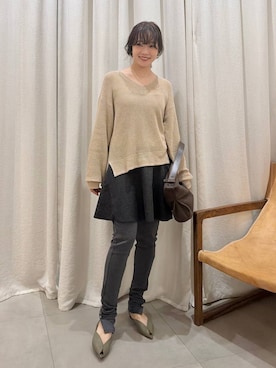 「HENRI EN VARGO（ヘンリエンヴァーゴ）のアイテム」を使った、namikaさん（レディース・158cm）の秋コーディネート