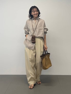 「AIM（エイム）のアイテム」を使った、namikaさん（レディース・158cm）の春コーディネート