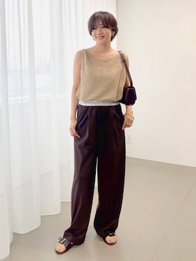 「アイテム（キャミソール）」を使った、namikaさん（レディース・158cm・30代）の夏コーディネート