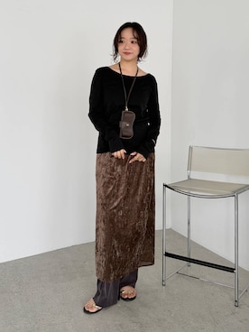 「BABYLONE（バビロン）のアイテム」を使った、namikaさん（レディース・158cm）の夏コーディネート