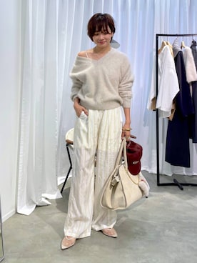 「アイテム（ポーチ）」を使った、namikaさん（レディース・158cm）の秋コーディネート