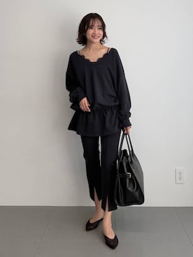 「AULENTTI（オウレンティ）のアイテム」を使った、namikaさん（レディース・158cm）の春コーディネート