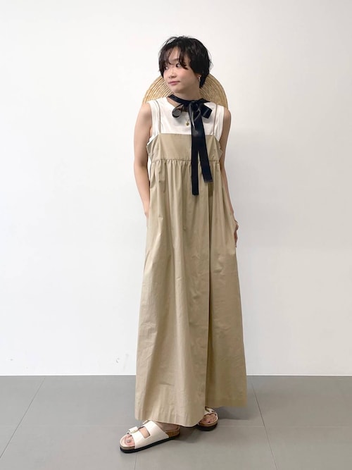 最終値下げ　[新品未使用] BABYLONE バビロン　キャミワンピース インドタックギャザーキャミワンピース（ワンピース）｜BABYLONE