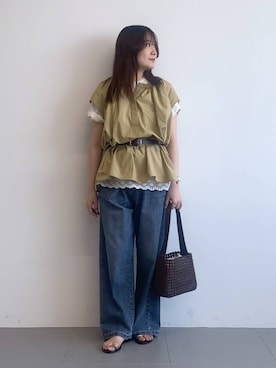 「アイテム（パンツ）」を使った、kyokaさん（レディース・162cm・20代）の夏コーディネート
