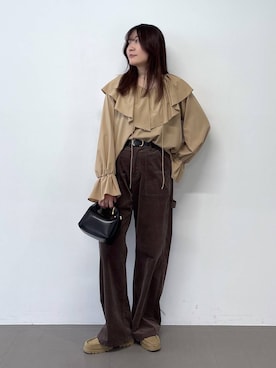 「アイテム（チノパンツ）」を使った、kyokaさん（レディース・162cm）の夏コーディネート