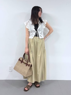 「COTTO（コトゥー）のアイテム」を使った、kyokaさん（レディース・162cm）の春コーディネート