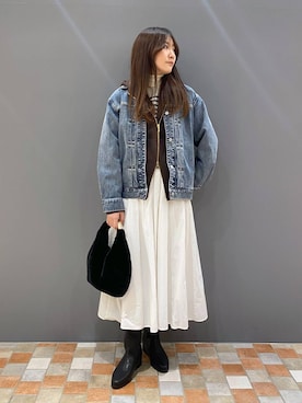 「BARNYARDSTORM」｜「アイテム（デニムジャケット）」を使った、kyokaさん（レディース・162cm）の秋コーディネート