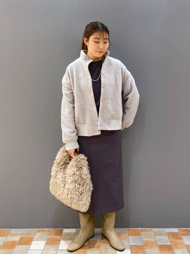 「アイテム（ブルゾン）」を使った、kyokaさん（レディース・162cm・20代）の秋コーディネート