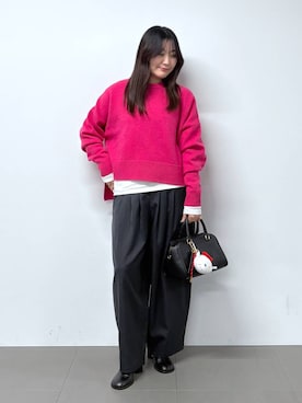 「アイテム（キーホルダー）」を使った、kyokaさん（レディース・162cm・20代）の冬コーディネート