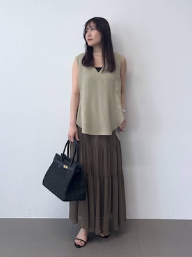 「COTTO（コトゥー）のアイテム」を使った、kyokaさん（レディース・162cm）の夏コーディネート