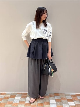 「ビスチェ」｜「アイテム（財布/小物）」を使った、kyokaさん（レディース・162cm）の夏コーディネート