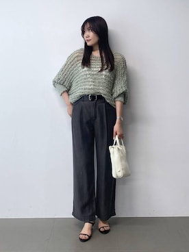 「BARNYARDSTORM（バンヤードストーム）のアイテム（ニット/セーター）」を使った、kyokaさん（レディース・162cm）の夏コーディネート