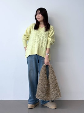「アイテム（スリッポン）」を使った、kyokaさん（レディース・162cm・20代）の秋コーディネート