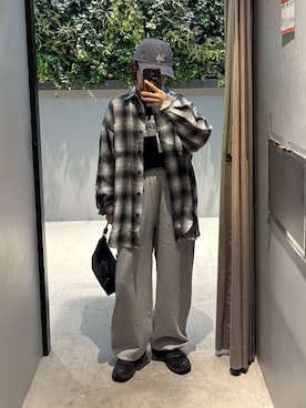 「アイテム（スウェットパンツ）」を使った、onatsu さん（レディース・155cm）の秋コーディネート
