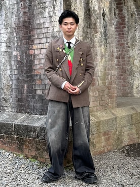 「STUDIOUS(ステュディオス)のアイテム」を使った、kskさん(メンズ・170cm)の春コーディネート