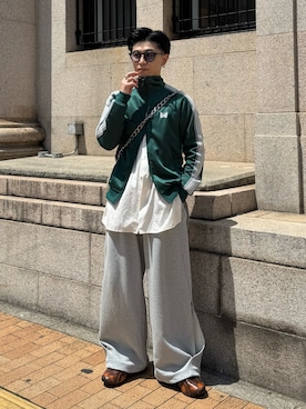 「アイテム（ジャージ）」を使った、kskさん（メンズ・170cm）の春コーディネート