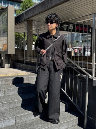 MASU(エムエーエスユー)のFUTURE WIDE TROUSERS BLACK