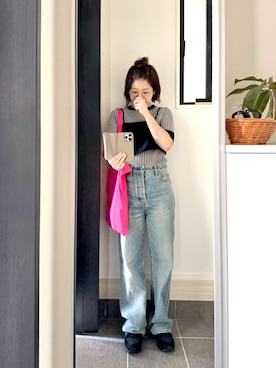 「アイテム（キャミソール）」を使った、ちさとさん（レディース・156cm）の秋コーディネート